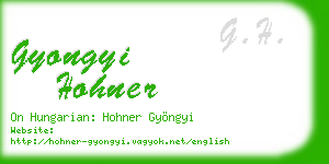 gyongyi hohner business card