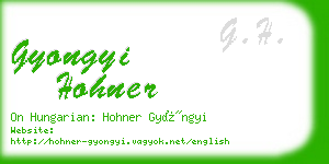 gyongyi hohner business card